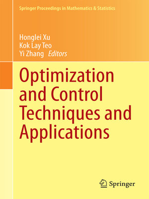 cover image of Optimization and Control Techniques and Applications